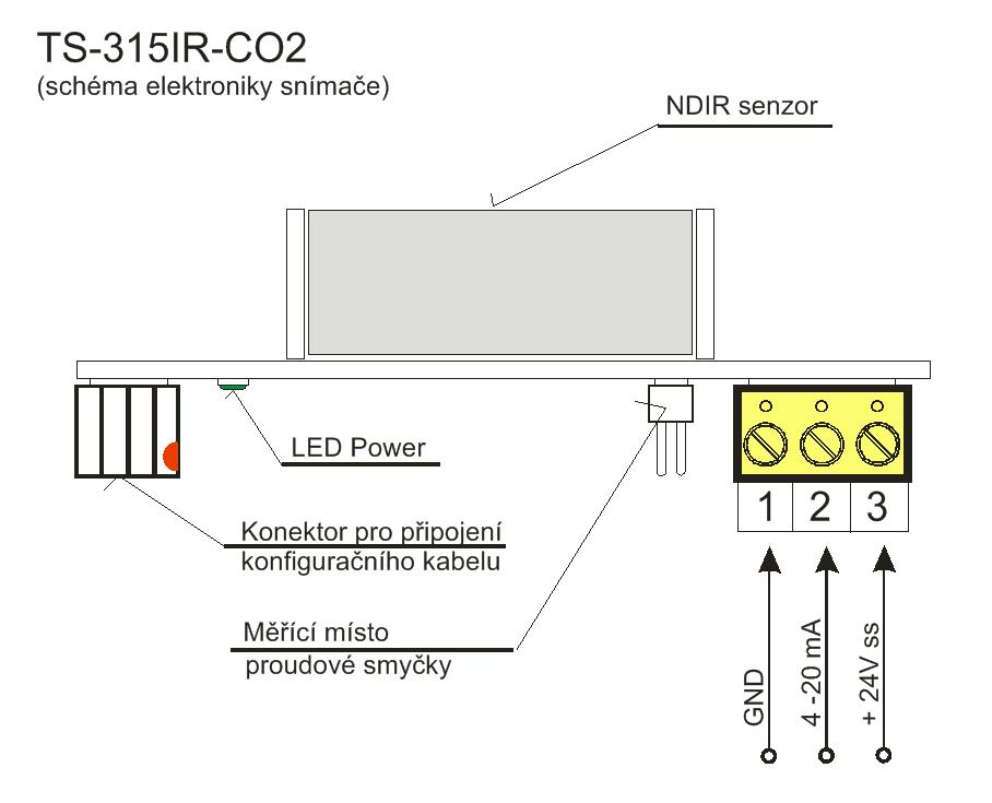 Schéma zapojení TS-315IR-CO2